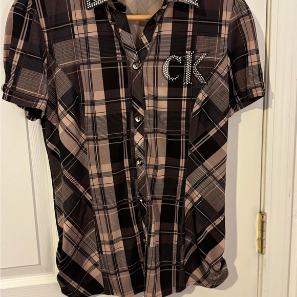 Women’s C K Plaid Shirts Size Small - Picture 3 of 7